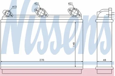 Теплообменник, отопление салона NISSENS купить