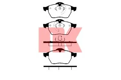 Комплект тормозных колодок, дисковый тормоз NK купить