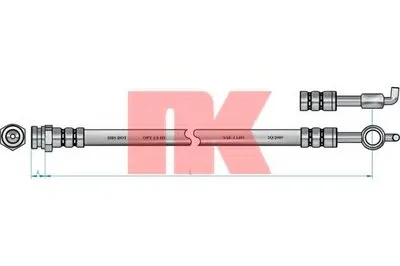 Тормозной шланг NK купить