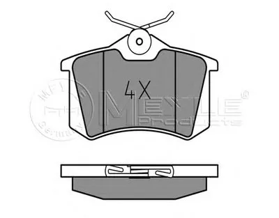 Комплект тормозных колодок, дисковый тормоз MEYLE купить