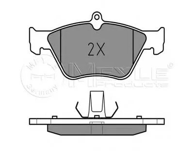 Комплект тормозных колодок, дисковый тормоз MEYLE купить