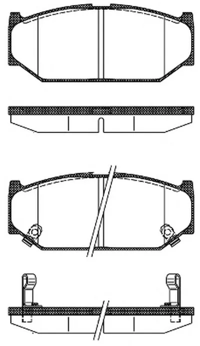 Комплект тормозных колодок, дисковый тормоз REMSA купить