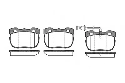 Комплект тормозных колодок, дисковый тормоз REMSA купить