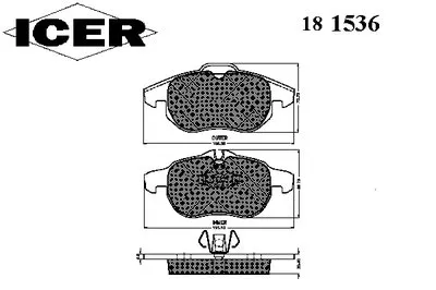 Комплект тормозных колодок, дисковый тормоз ICER купить