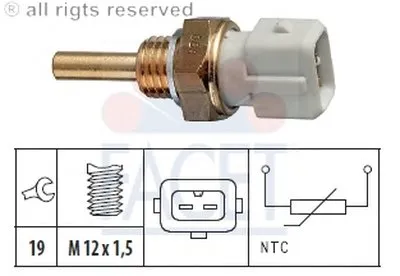 Датчик, температура охлаждающей жидкости; Датчик, температура охлаждающей жидкости; Датчик, температура охлаждающей жидкости FACET купить