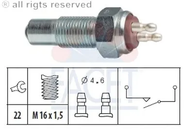 Выключатель, фара заднего хода