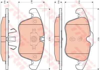 Комплект тормозных колодок, дисковый тормоз COTEC TRW купить