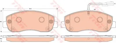 Комплект тормозных колодок, дисковый тормоз COTEC TRW купить