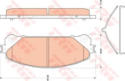 Комплект тормозных колодок, дисковый тормоз COTEC TRW купить