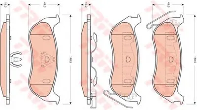 Комплект тормозных колодок, дисковый тормоз COTEC TRW купить