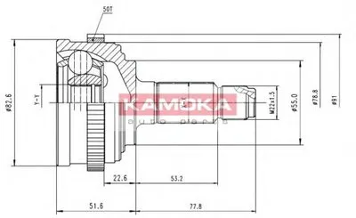 Шарнирный комплект, приводной вал KAMOKA KAMOKA купить
