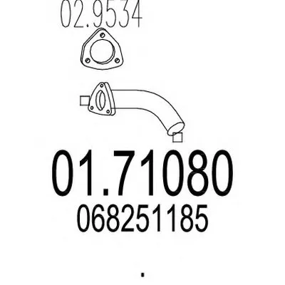 Труба выхлопного газа MTS купить