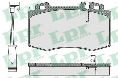 Комплект тормозных колодок, дисковый тормоз LPR купить