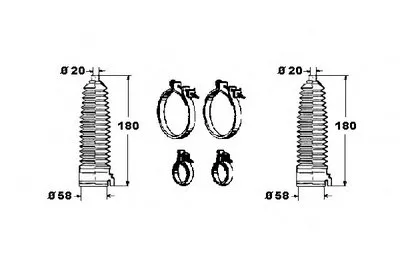 Комплект пылника, рулевое управление OCAP купить
