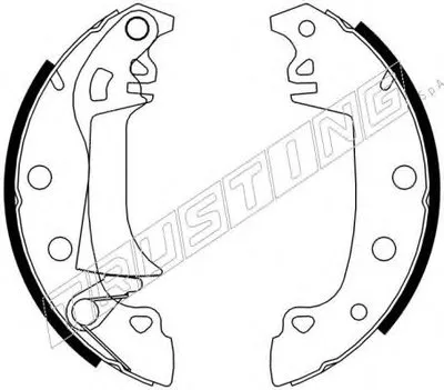 Комплект тормозных колодок TRUSTING купить