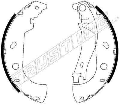 Комплект тормозных колодок TRUSTING купить