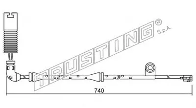Сигнализатор, износ тормозных колодок TRUSTING купить