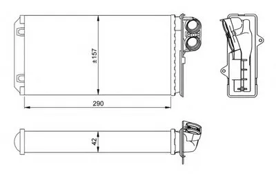 Теплообменник, отопление салона EASY FIT NRF купить