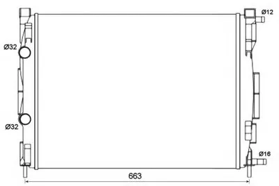 Радиатор, охлаждение двигателя NRF купить