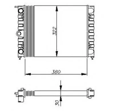 Радиатор, охлаждение двигателя NRF купить