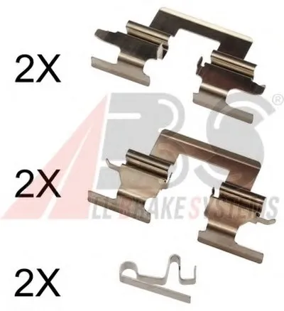Комплектующие, колодки дискового тормоза A.B.S. купить
