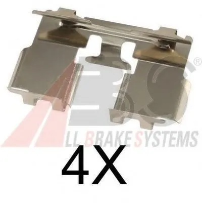 Комплектующие, колодки дискового тормоза A.B.S. купить