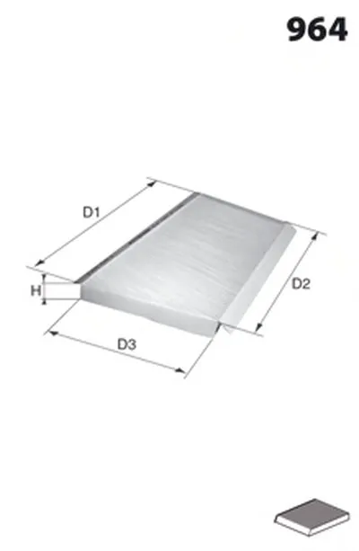 Фильтр, воздух во внутренном пространстве MECAFILTER MECAFILTER купить