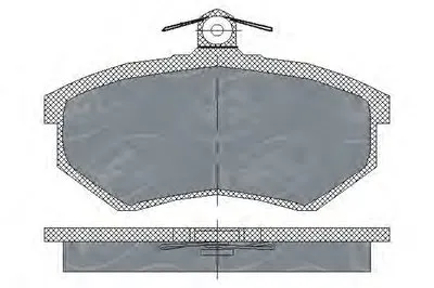 Комплект тормозных колодок, дисковый тормоз SCT Germany купить