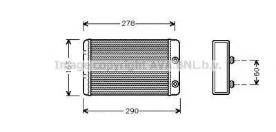 Теплообменник, отопление салона AVA QUALITY COOLING купить