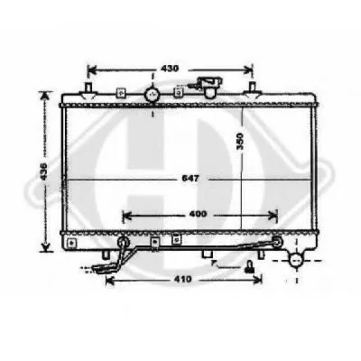 Радиатор, охлаждение двигателя DIEDERICHS купить