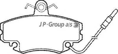 Комплект тормозных колодок, дисковый тормоз QH JP GROUP купить