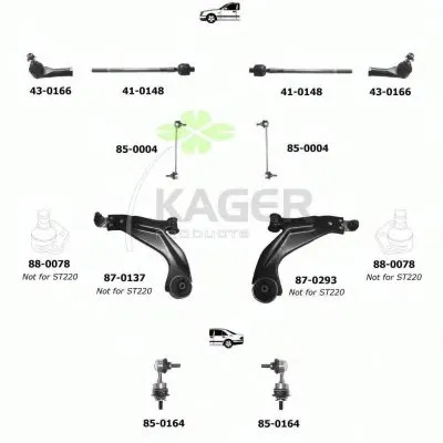 Подвеска колеса KAGER купить