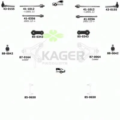 Подвеска колеса KAGER купить