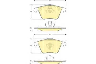 Комплект тормозных колодок, дисковый тормоз GIRLING купить