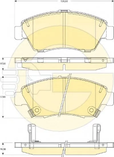 Комплект тормозных колодок, дисковый тормоз GIRLING купить