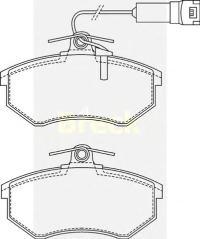 Комплект тормозных колодок, дисковый тормоз BRECK купить