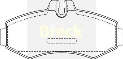 Комплект тормозных колодок, дисковый тормоз BRECK купить