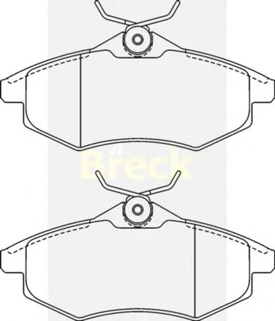 Комплект тормозных колодок, дисковый тормоз BRECK купить