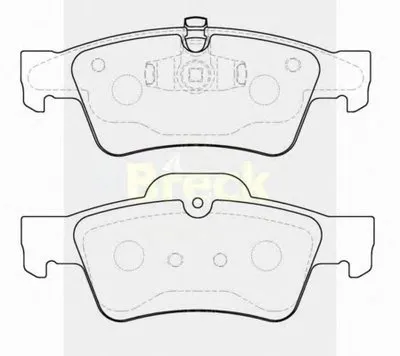 Комплект тормозных колодок, дисковый тормоз BRECK купить