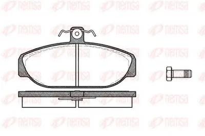 Комплект тормозных колодок, дисковый тормоз KAWE купить
