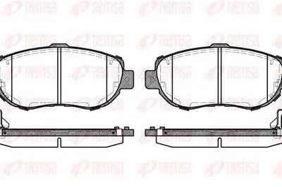 Комплект тормозных колодок, дисковый тормоз KAWE купить