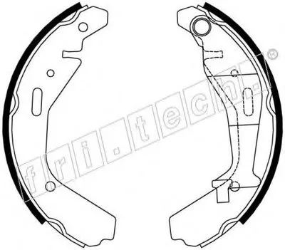 Комплект тормозных колодок REPARATION KIT fri.tech. купить