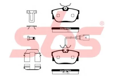 Комплект тормозных колодок, дисковый тормоз sbs купить