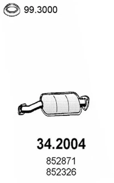 Предглушитель выхлопных газов ASSO купить