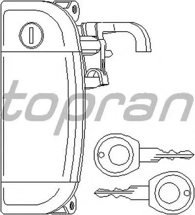 Ручка двери TOPRAN купить