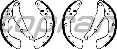 Комплект тормозных колодок TOPRAN купить