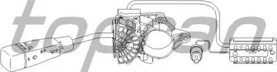 Выключатель на колонке рулевого управления TOPRAN купить