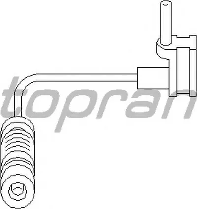 Датчик, износ тормозных колодок TOPRAN купить
