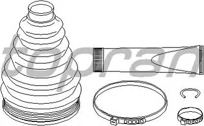 Комплект пылника, приводной вал TOPRAN купить