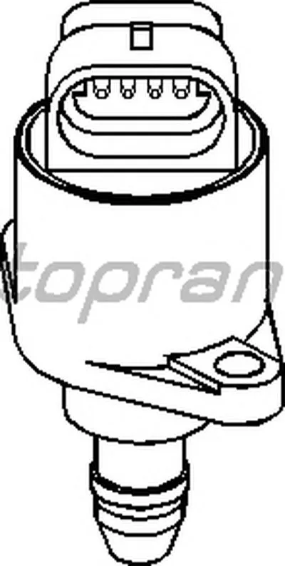 Поворотная заслонка, подвод воздуха TOPRAN купить